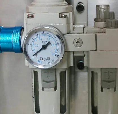Multifunctional Snap Button Machine pneumatic pressure gauge