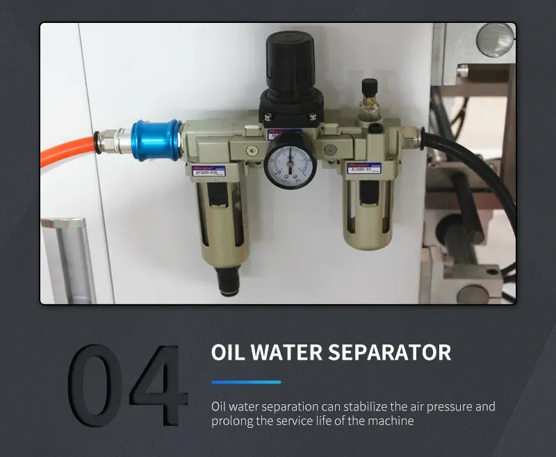 Four headed eyelet punching machine oil water separator