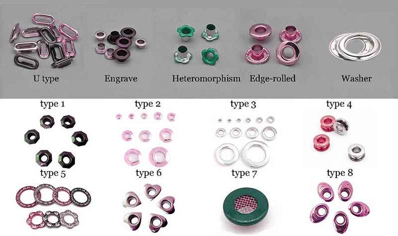 types of grommets