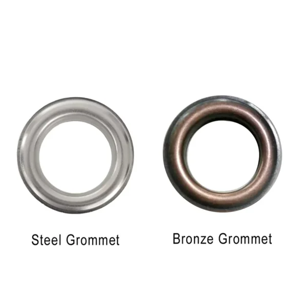 Steel and Bronze Curtain Grommets