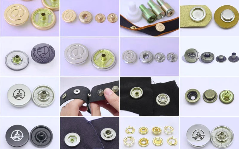 types of snap fasteners