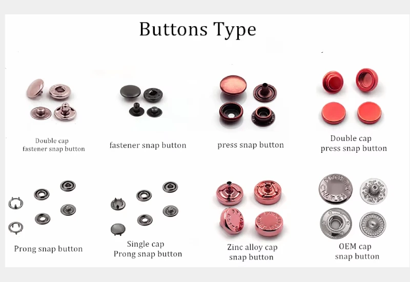 Snap Buttons Types