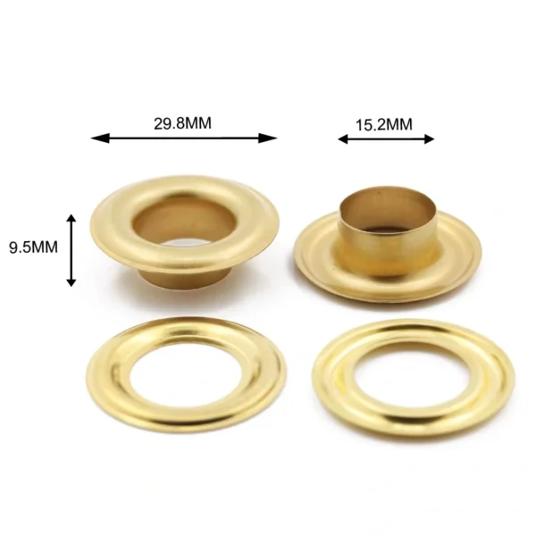 brass eyelets