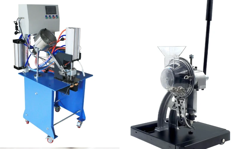 automatic vs manual eyelet punching machines