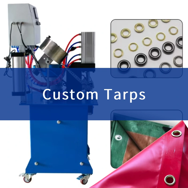 custom tarps pneumatic electric grommet machine