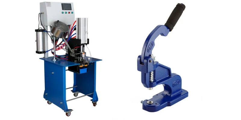 high speed eyelet making machine vs manual eyelet machine
