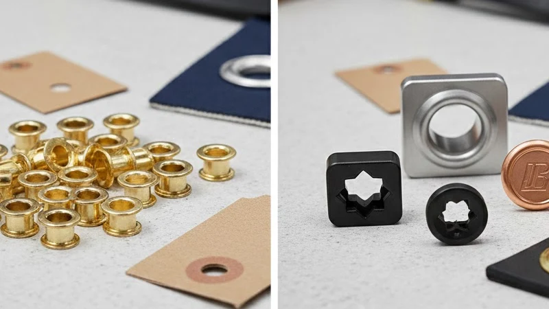 standard eyelets vs. custom eyelets