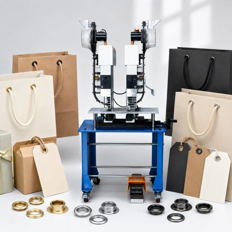 eyelet machines for paper bags tags and packaging