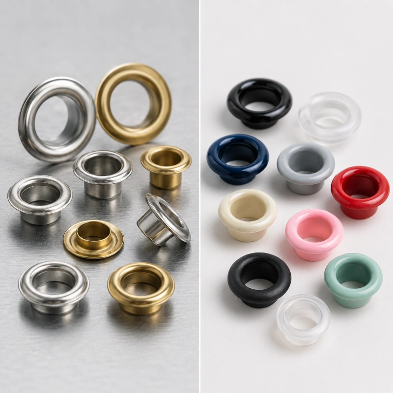 metal eyelets vs plastic eyelets