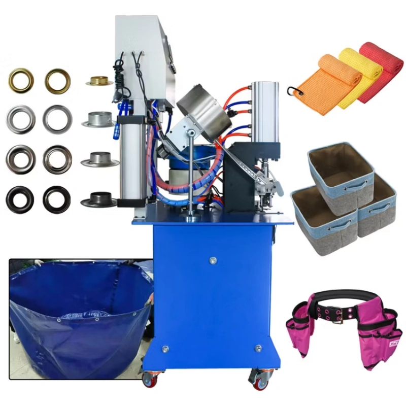 qcmachienry pneumatic grommet machine