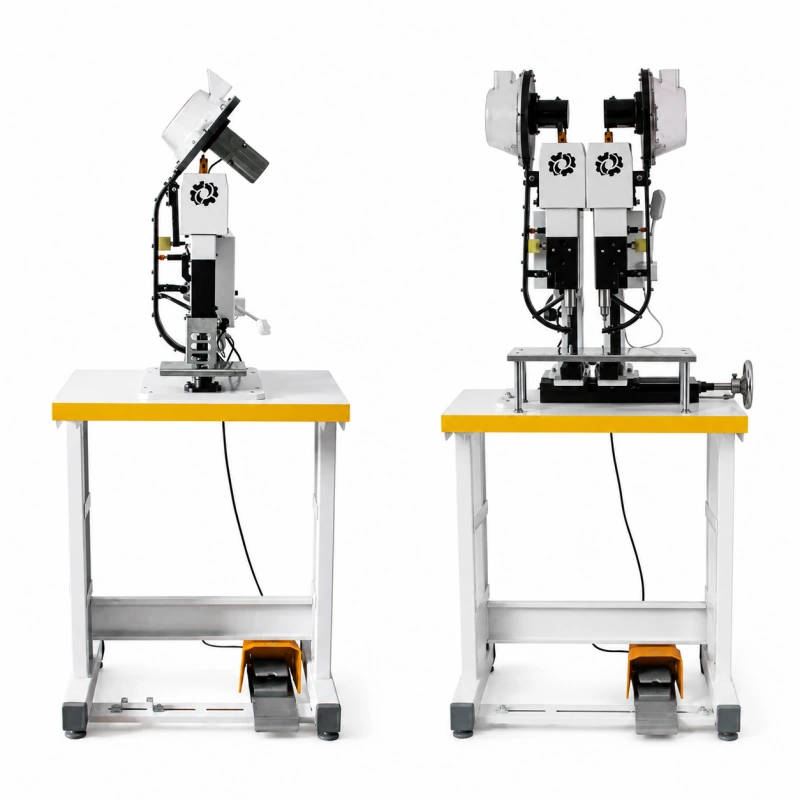 single head vs double head eyelet machine