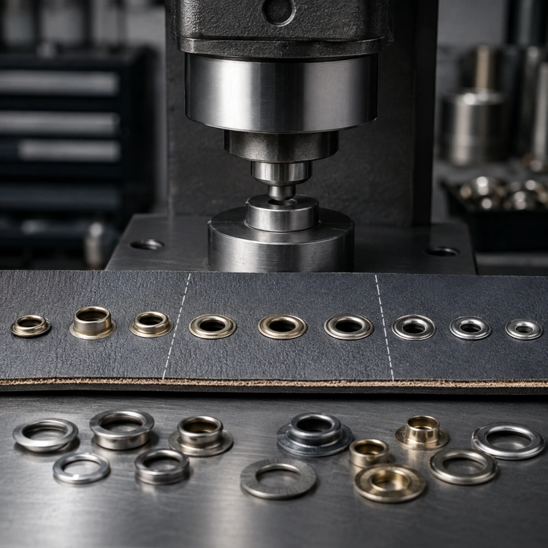 correct eyelet setting force window