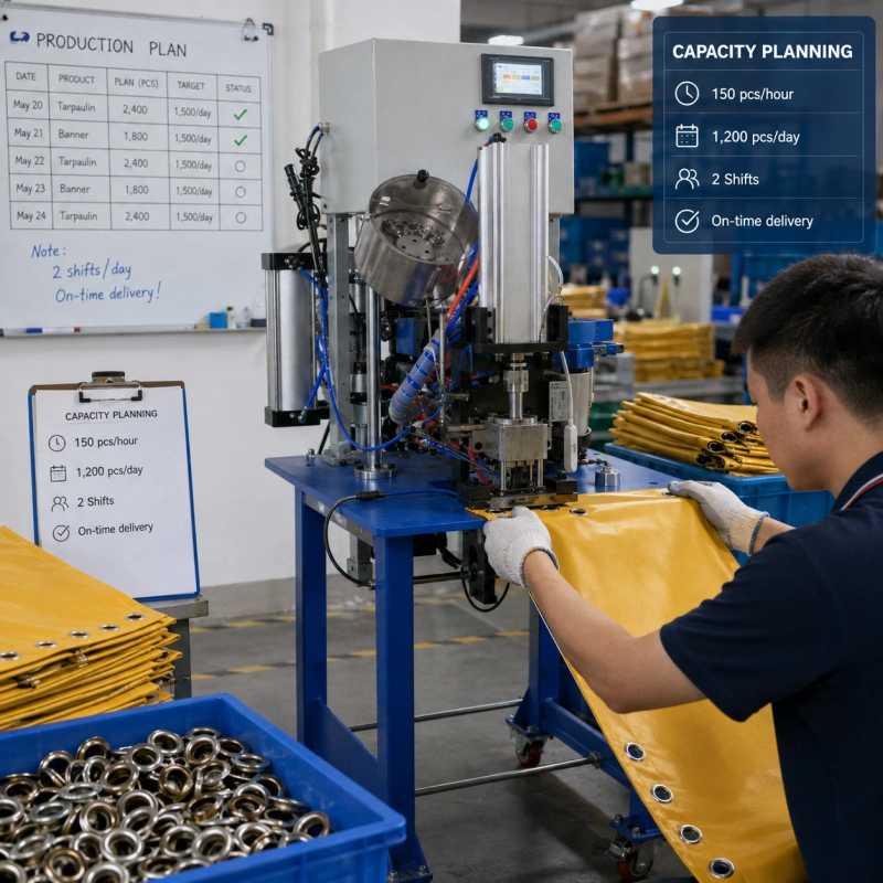 eyelet machine capacity planning