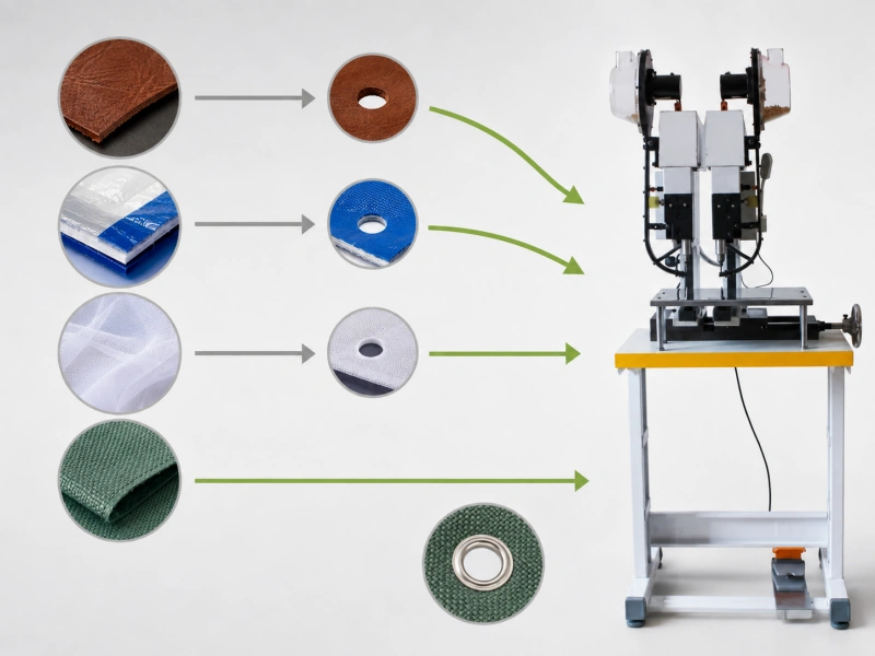 eyelet pre punching decision flow for leather fabric tarp and canvas
