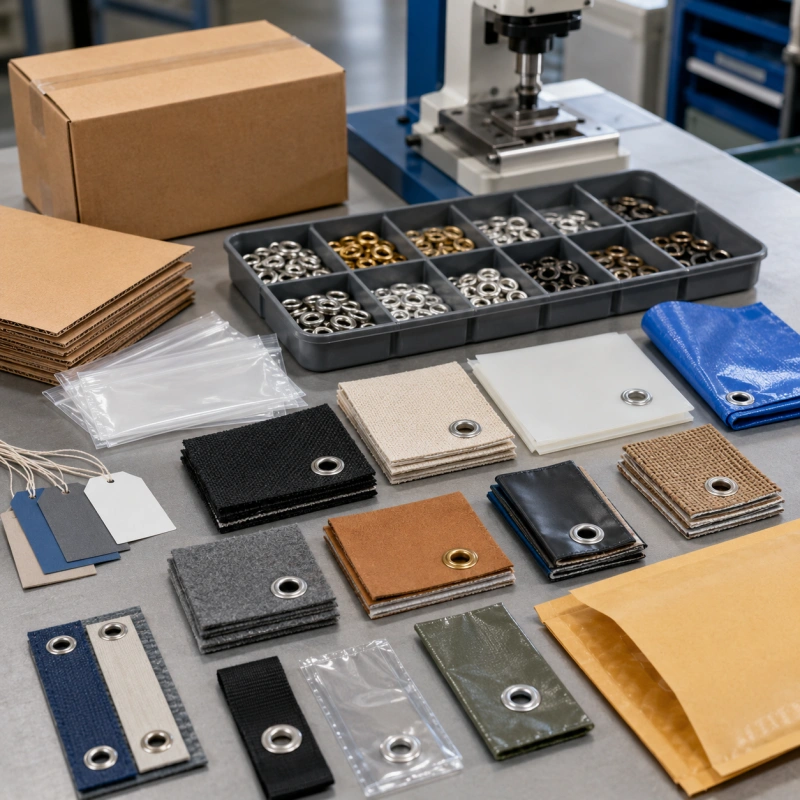 samples for eyelet machine trial