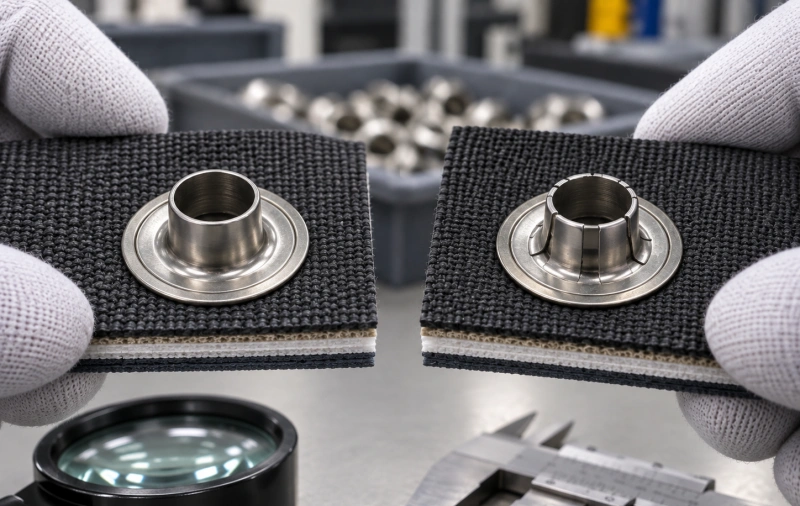 roll set and score set eyelet comparison