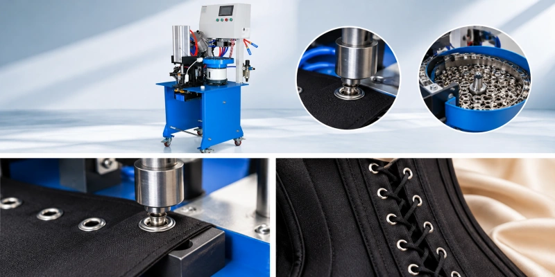 automatic eyelet machine for corset production