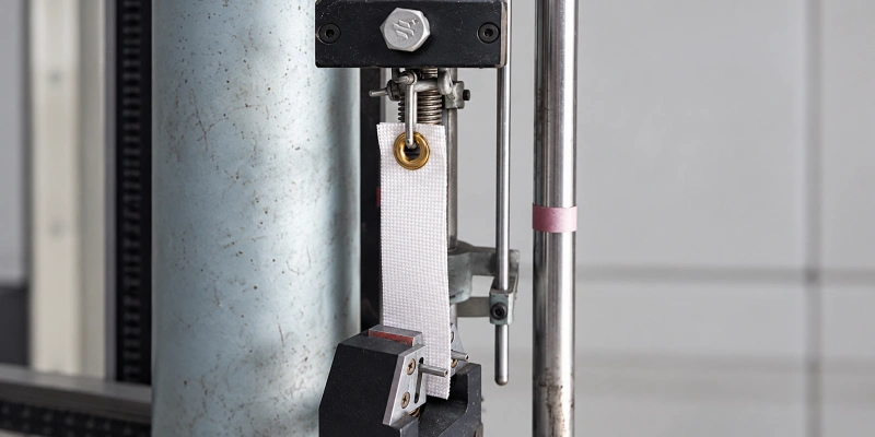 eyelet pull test fixture and specimen alignment